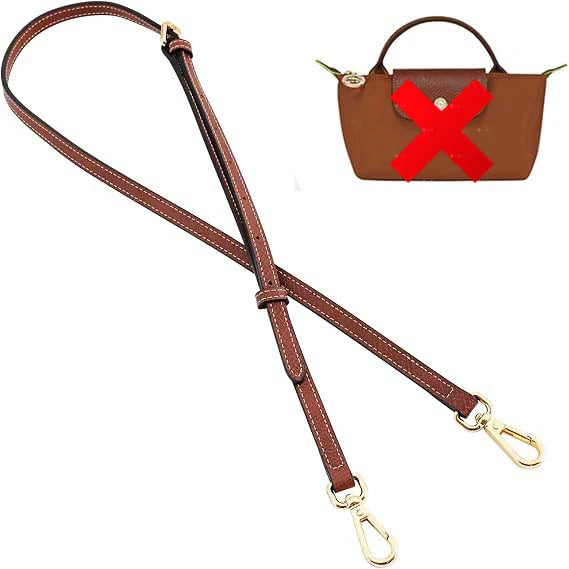 Leather Replacement Crossbody Bag Strap For Longchamp Mini Bag Shoulder Strap Without Punching Modification Bag Accessories