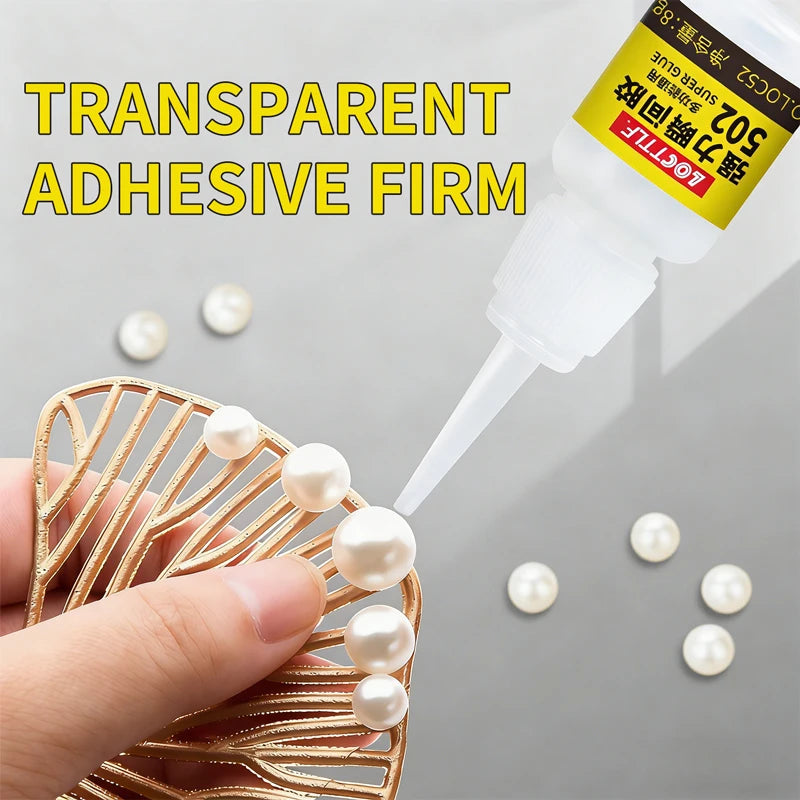 3/5/7pcs 8g Liquid Super Glue Wood Rubber Metal Glass Cyanoacrylate Adhesive Stationery Store Nail Gel 502 Instant Strong Glue