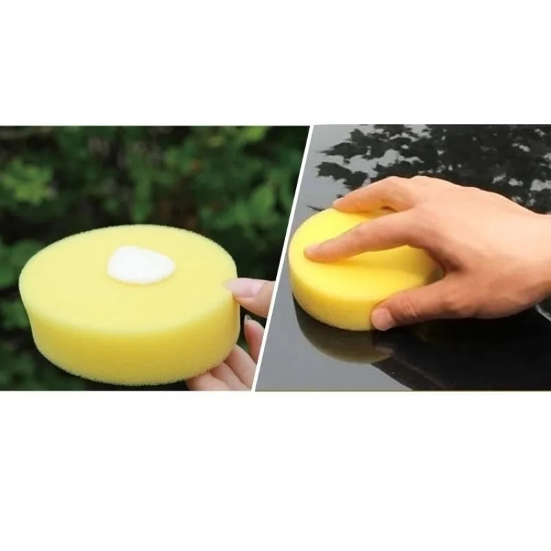 Car Wash Wax Sponge Wipe Car with Round Car Wash Wax Polishing Care Sponge Car Supplies Do Not Hurt Car Cleaning Artifacts