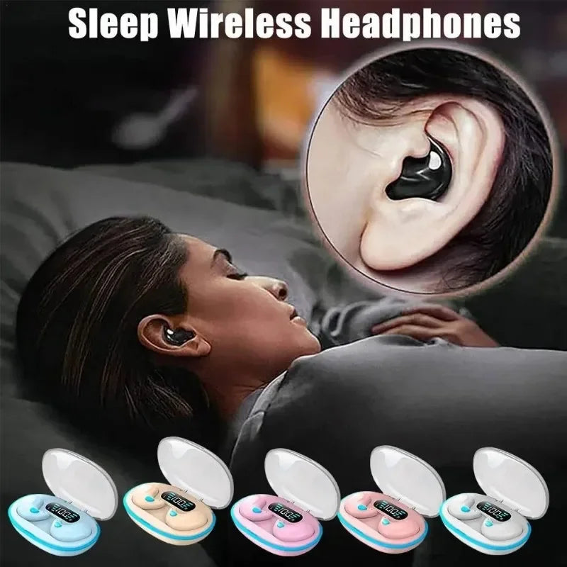HOT SALE Mini X55 Wireless Sleep Earphones TWS Bluetooth Earphones 3D Waterproof Hidden Pain Free Microphone HD Call