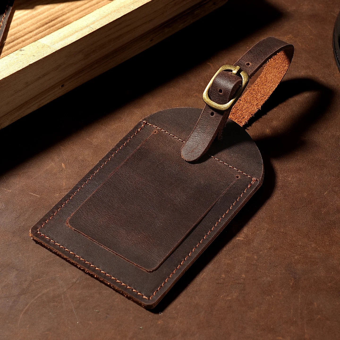 1PC Genuine Leather Luggage Tag Women Men Travel Accessories Suitcase Tags Name ID Address Lable Bag Tags for Luggage