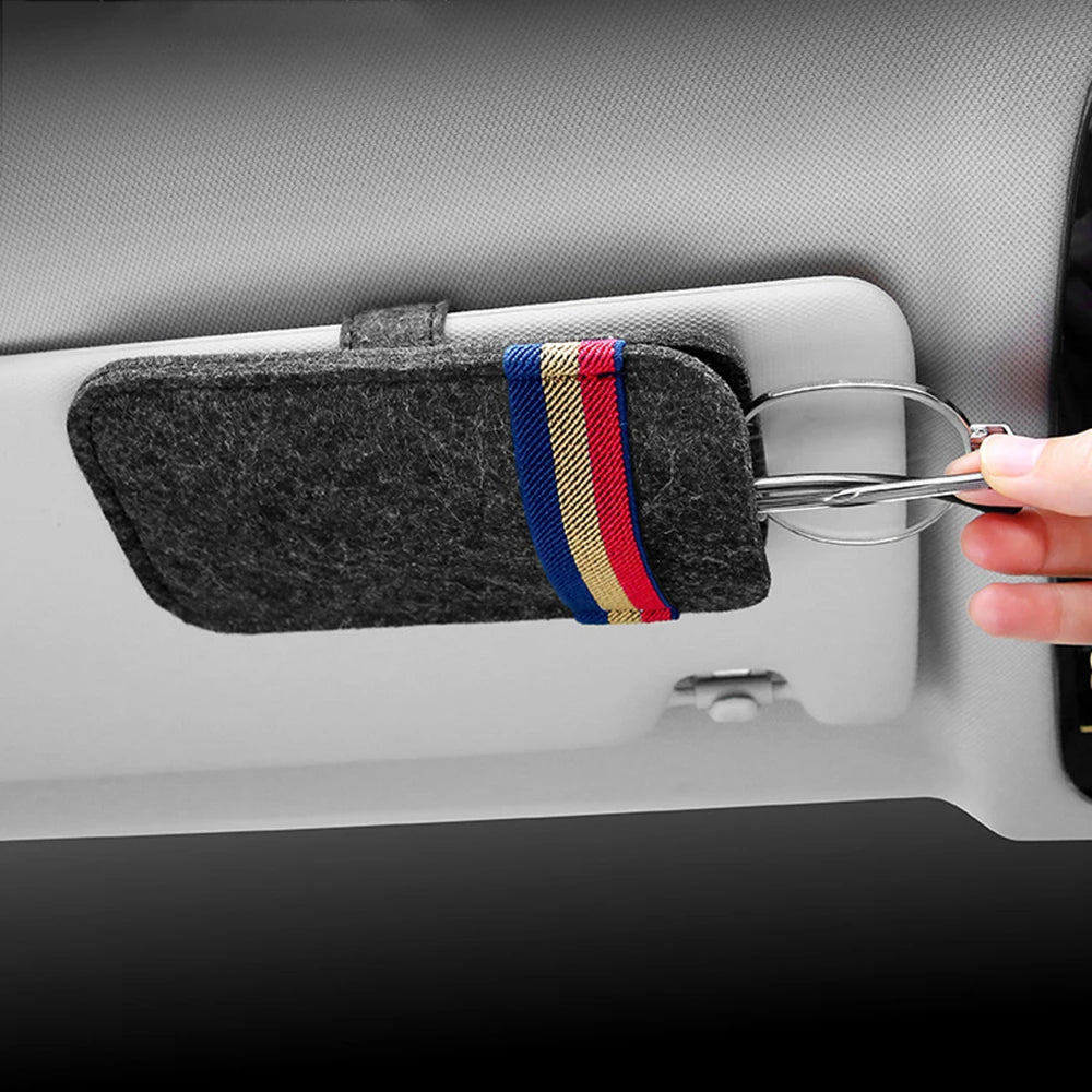 Car Sunglasses Organizer Bag Eyeglass Holder Glasses Storage Clip For Audi Bmw Auto Interior Organize Car Sunglasses Holder