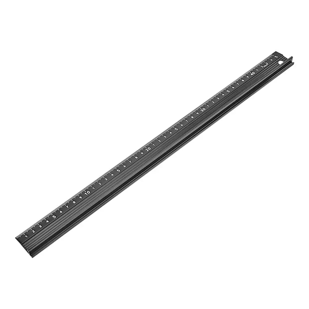 20CM 30CM 45CM 60CM Cutting Ruler Metal Craft Safety Ruler Non Slip Aluminum Alloy Metal Ruler Straight Edge Ruler Leather Tool