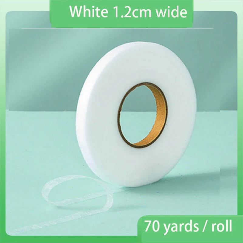 60Meters/Roll Double-sided Non-woven Interlining Adhesive Fabric Cloth Iron On Hem Tape Interlining Web DIY Sewing Crafts