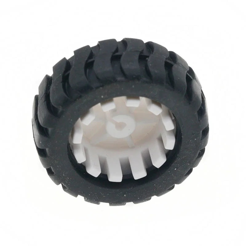D-axis rubber tire Robot Accessories 43MM Tracking trolley model wheels With N20 gear motor