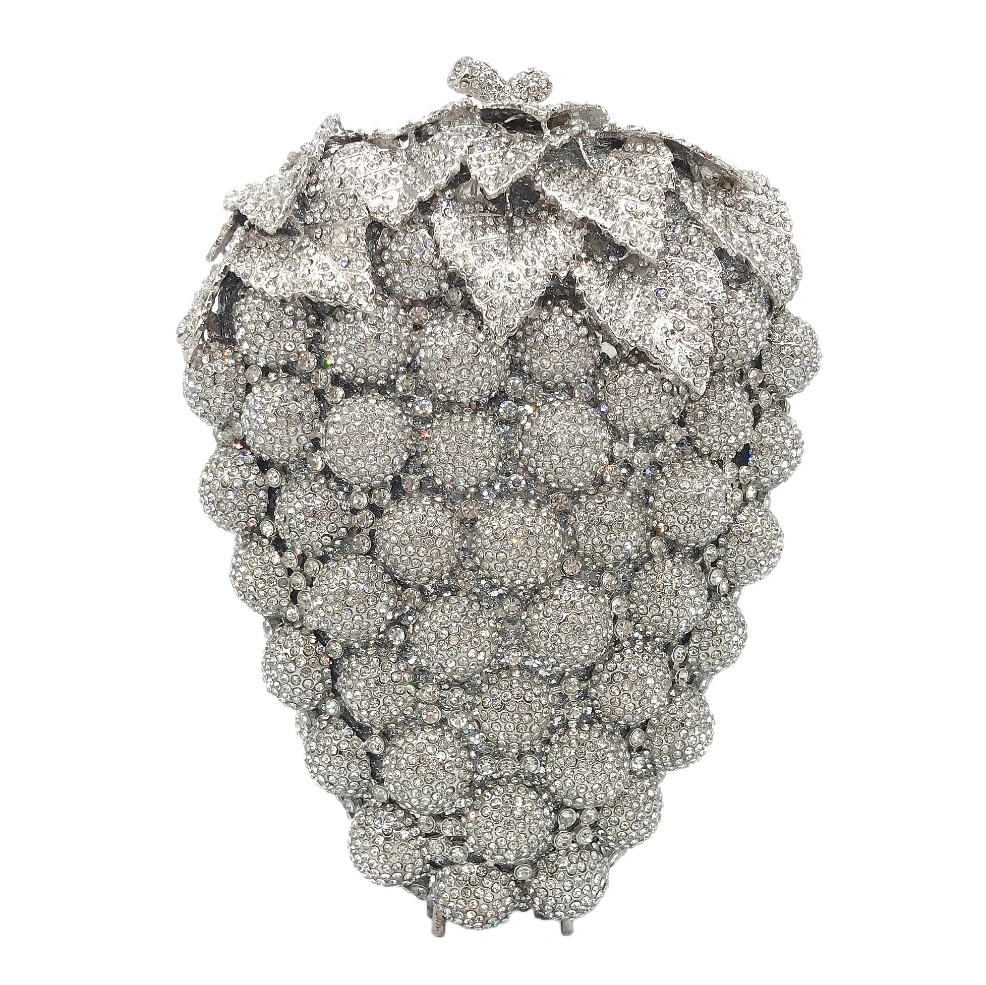 Daiwei Factory Wholesale Food Styling Metal Diamond Purse Luxury Crystal Bags Women's Rhinestone Evening Bags Handbag in Stock