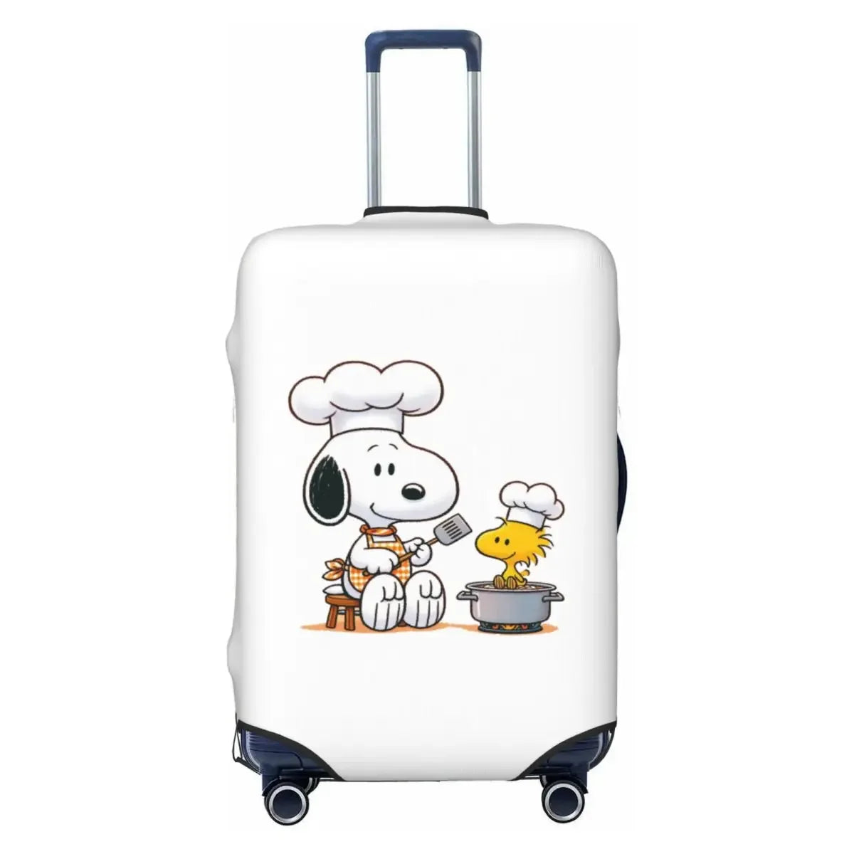 Premium Cute Dogs Printed Luggage Cover High Elasticity 18-32 Inch Luggage Dust Resistant Anti-Scratch Washable Travel Cover