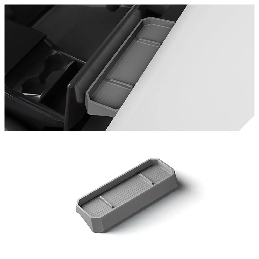 Car Dashboard Storage Box for Tesla Cybertruck 2024 2025 Central Control Screen Rear Storage Tray Auto Interior Accessories 1pc