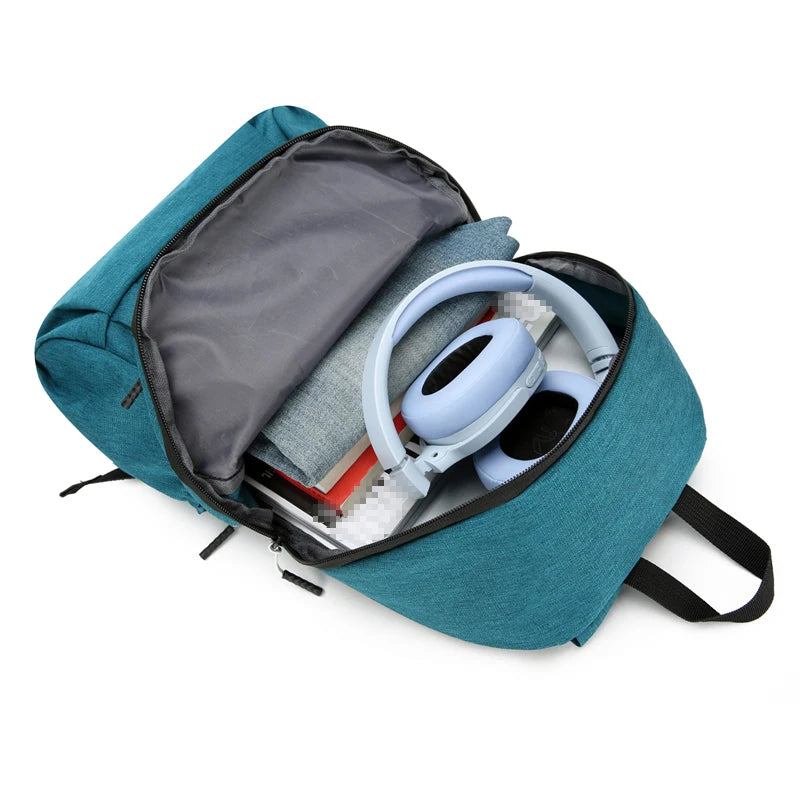 Lightweight solid-color backpacks, outdoor sports backpacks, casual travel bags, student schoolbags