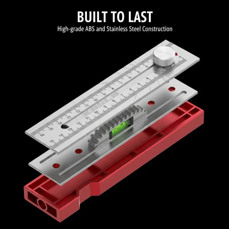 Marking Protractor Multi Angle Ruler Foldable Depth Measuring Tool Gauge For Woodworking Leveling Posit