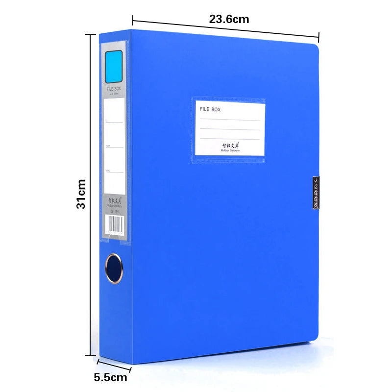 Thickened Large Capacity File Organizer For Desk Document File Box Storage Bag Standing Test Paper Bag 2.0cm 3.5cm 5.5cm 7.5cm