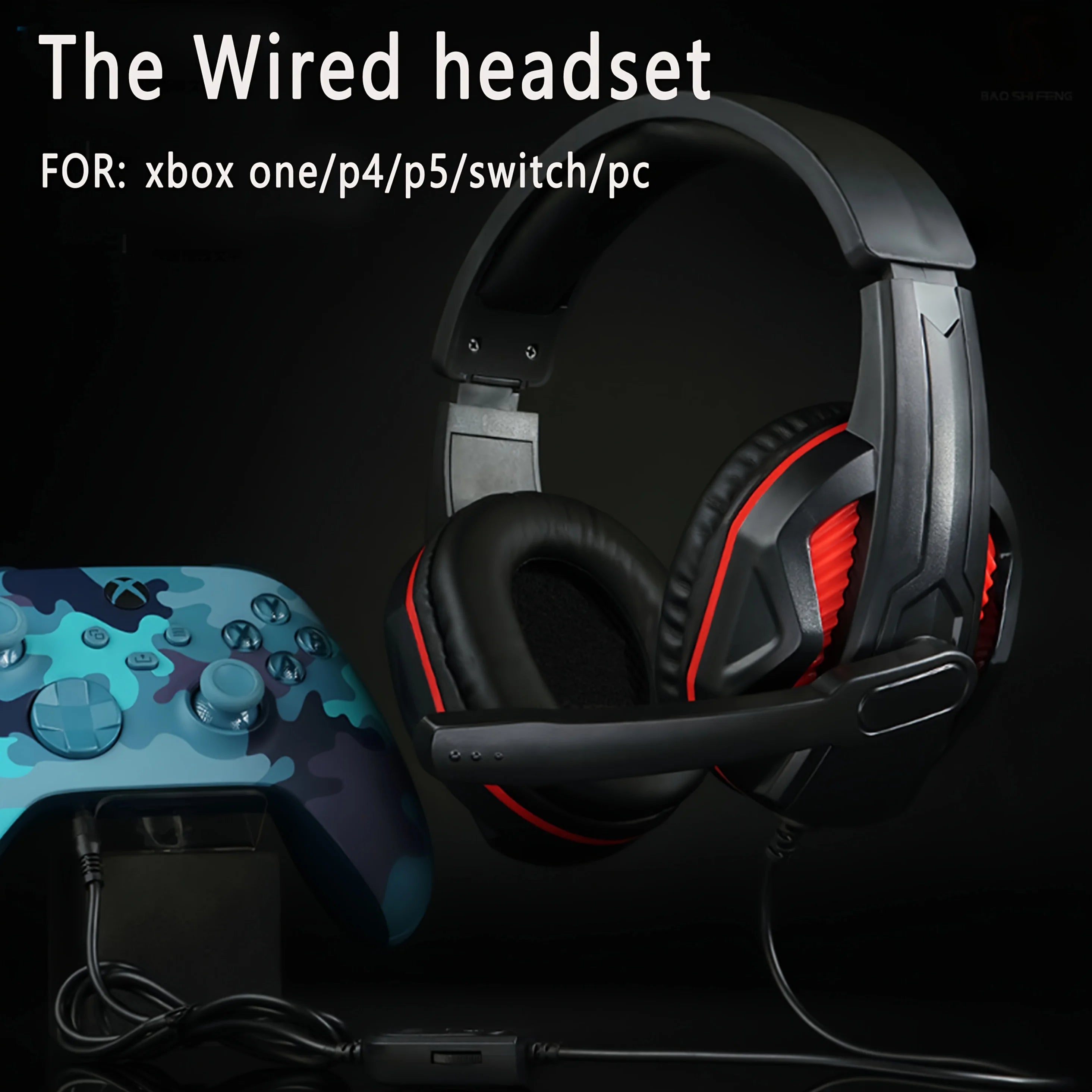 costyle gaming headset with microphone and mute is suitable for PS4, PS5, Xbox one, Nintendo Switch,