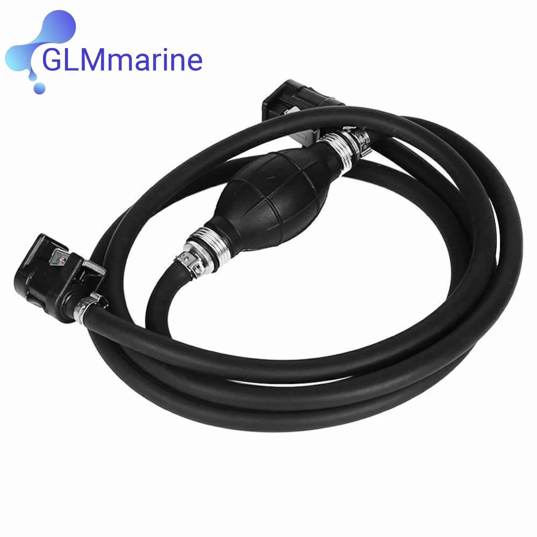 For Yamaha Outboard Boat Motor 5/16 " Fuel Line Hose with Primer Bulb and Connectors 6Y1-24306-55 61J-24306-04 6Y2-24306-56