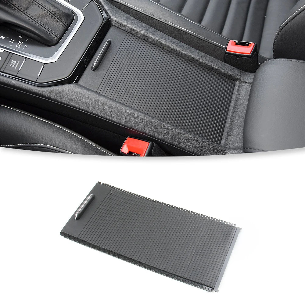 For Volkswagen Lamando Car Front Center Console Cover Central Armrest Box Cup Holder Roller Cover Shutter Cover 2014-2021