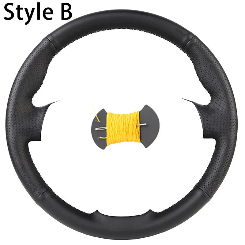 Soft Car Steering Wheel Cover For Fiat Bravo Doblo Opel Combo Grande Punto Linea Qubo Vauxhall Non-Slip Steering Wheel Protector