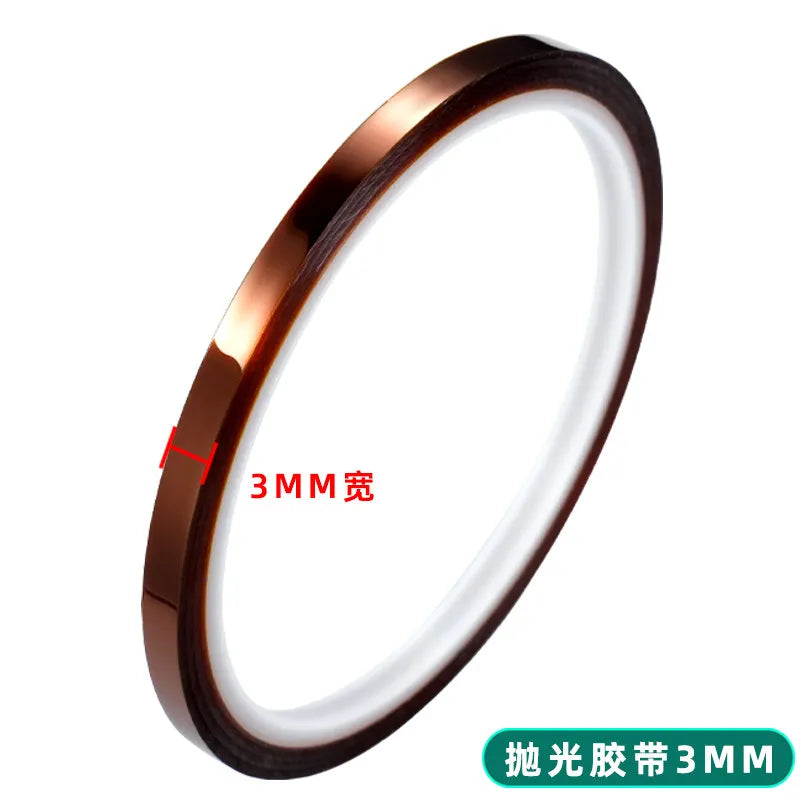 3-20mm Multi-Size Protective Film Heat Resistant Adhesive Tape for Watch Polishing High Temperature Masking Tape Watch Repair