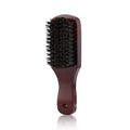 Hair Brush Wood Handle Boar Bristle Beard Comb Styling Detangling Straighten Brown Boar Bristles Massage Comb
