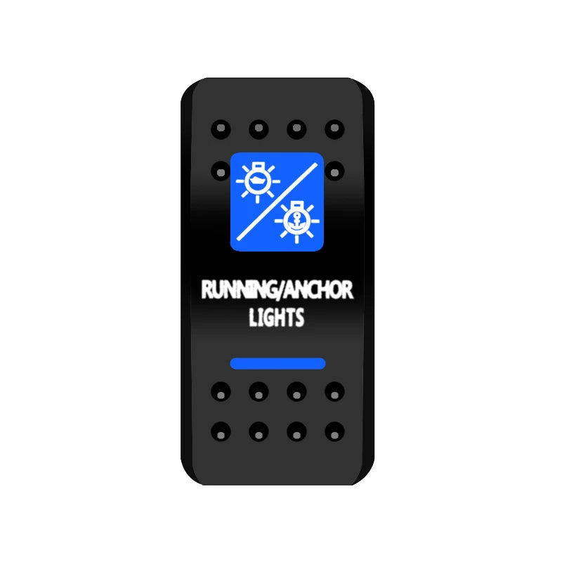 BANDC Rocker Switch Cover (No Switch) Anchor Bilge Pump Labels Cap for Car RV Marine Dash Panel Boat Accessories Carling Switch