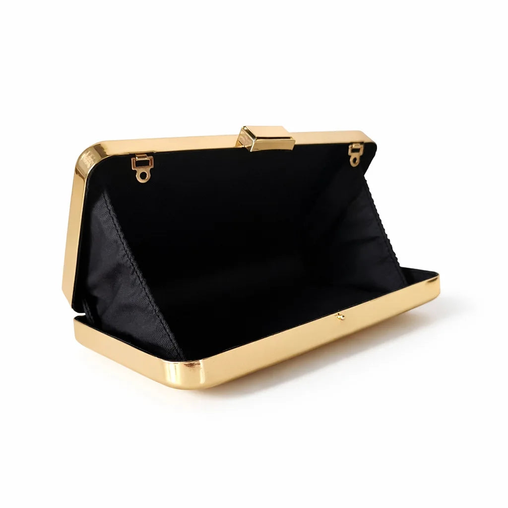 New iron box shape dinner bag chain hand grab bag fashion personality celebrity