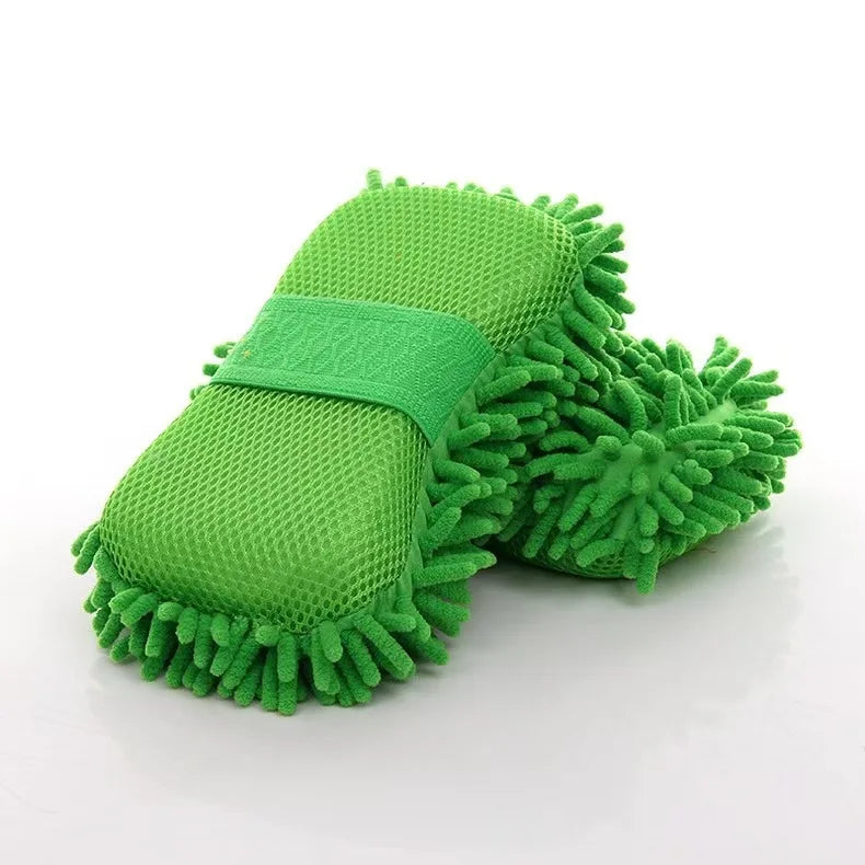 Microfiber Car Washer Sponge Cleaning Car Care Detailing Brushes Washing Towel Auto Gloves Styling Accessories