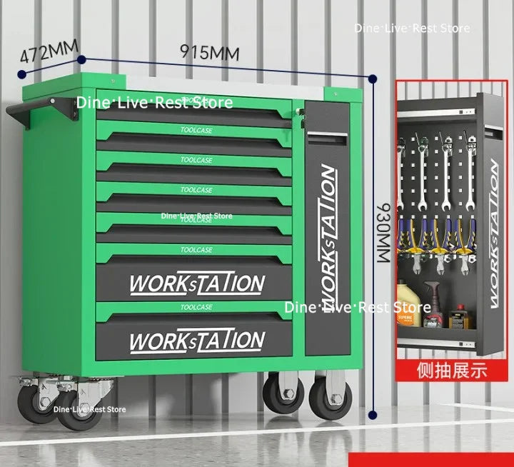 Useful Repair Tool Cabinet Hardware Multi-functional Mobile Tool Cabinet Trolley Box Tools Packaging Werkzeugschrank XYGJG