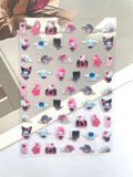 Pvc Super Mini Sanrio Hellokitty Delicious Food Luggage Tags Stickers Nail Art Durable Waterproof Diy Loptop Skateboard Guitar