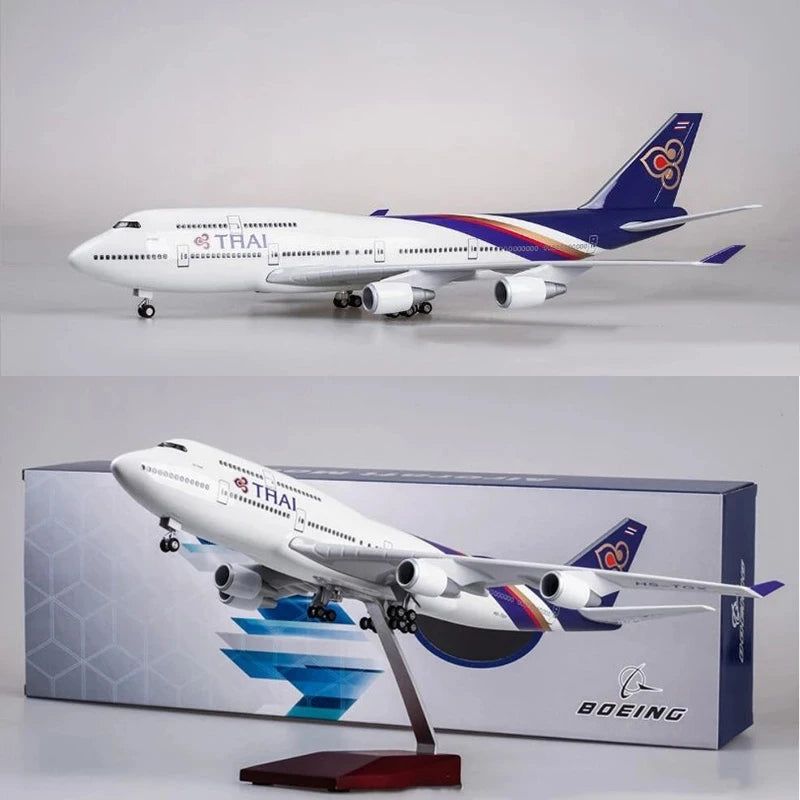 Aircraft model 47CM B747/B777/A380/A350 Thai Airways Series Model aircraft model stands for aviation enthusiasts as gifts or orn