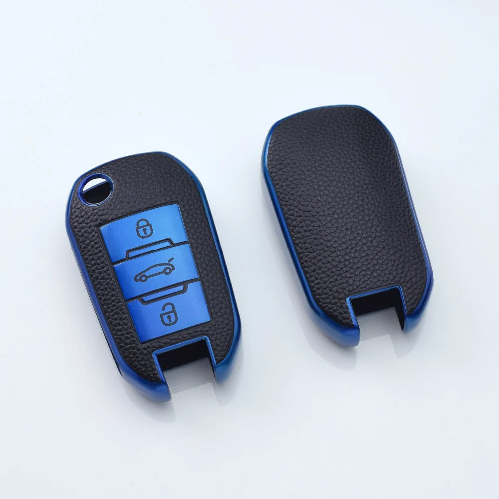 TPU Car Key Case Fob for Opel Corsa D F A E Grandland X Crossland Combo Cap for Citroen C4 Cactus C5 Aircross Berlingo Fob