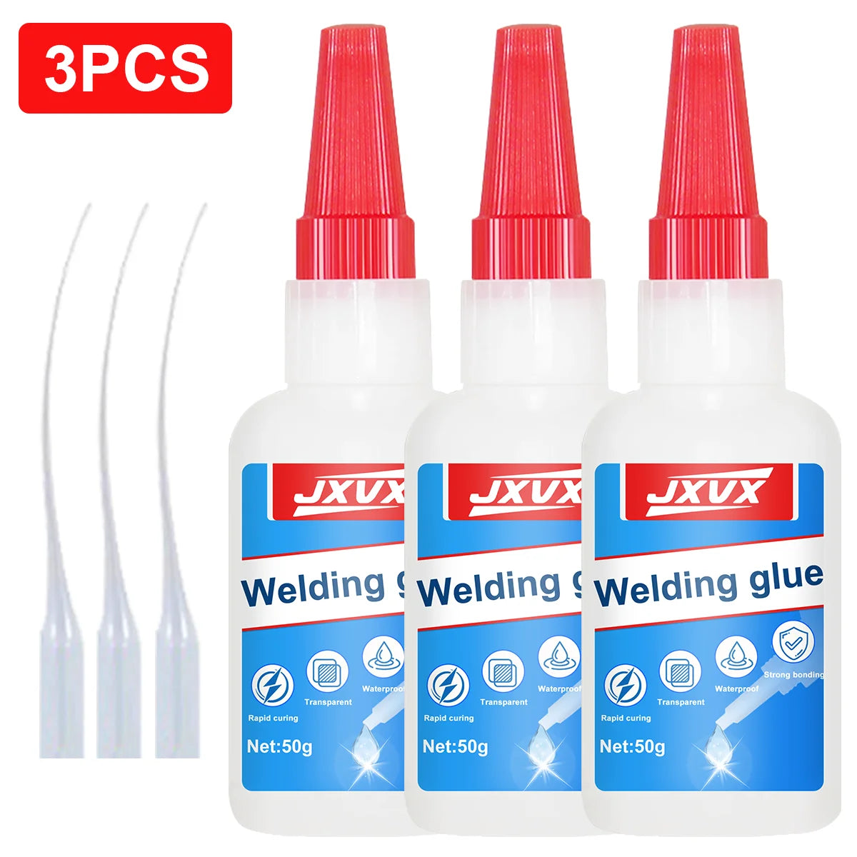 Large capacity 50 g Nail glue for pressing nails for nail tips Acrylic nail glue Super strong long-lasting nail glue for nail salons, Multi-purpose adhesive, superglue