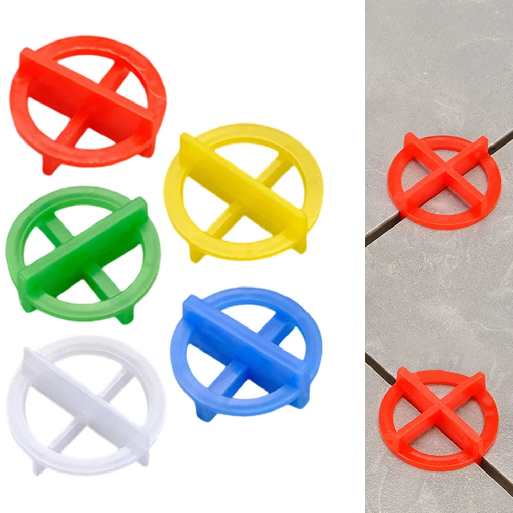 100Pcs Ceramic Tile Leveling System Spacers Clips Wedge For Tiling Fixing Floor Wall Gap Leveling System Construction Tool