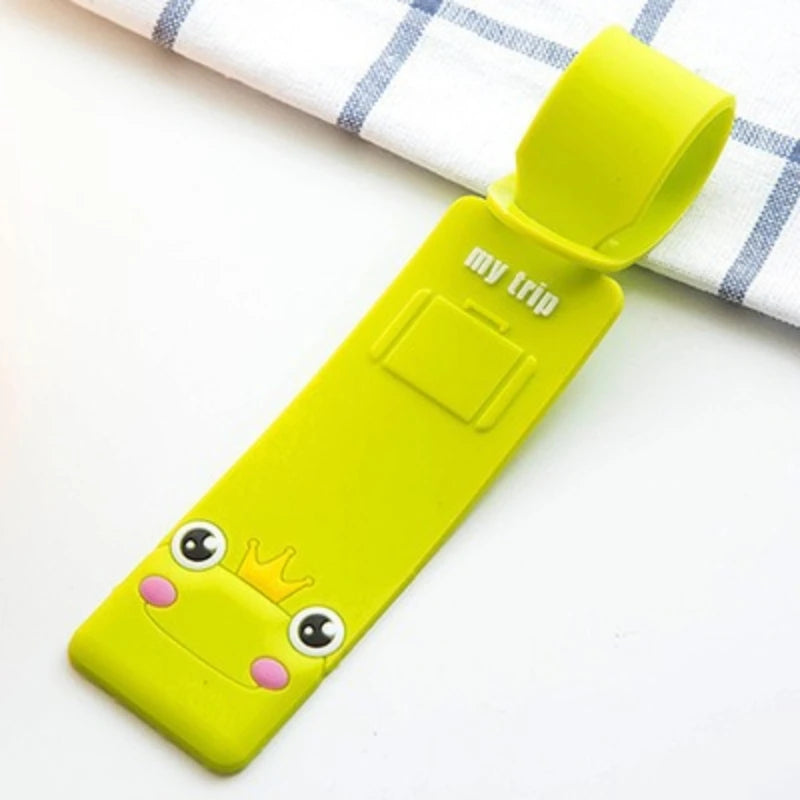 Cartoon Korean Creative Cute Silicone Flight Attendant Luggage Tag Tag, Boarding Pass, Suitcase Hang Tag, Consignment Tag