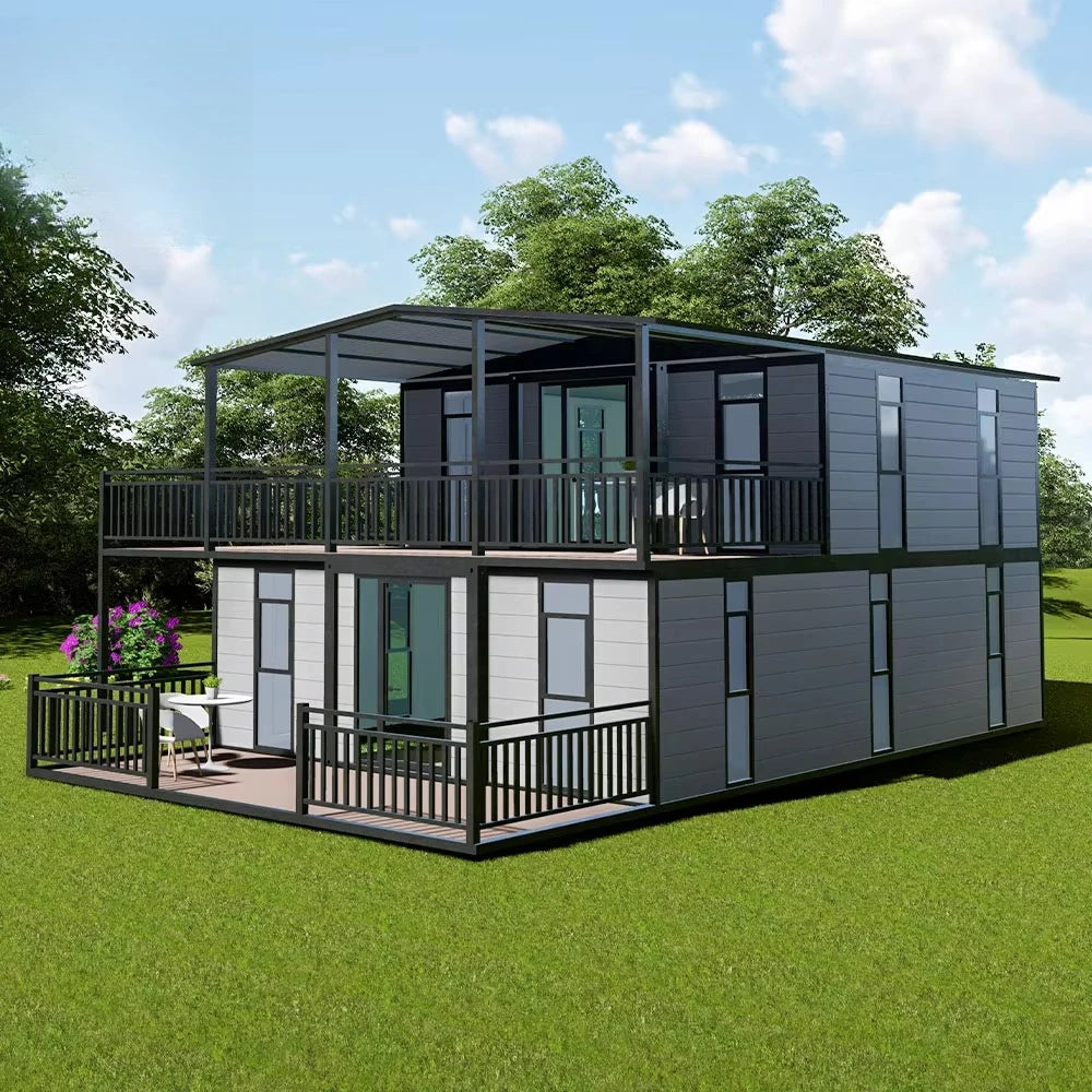 Custom 20Ft 40Ft Expandable Container Prefabricated House With Kitchen  2 Story Container House Prefab Luxury Mobile Home