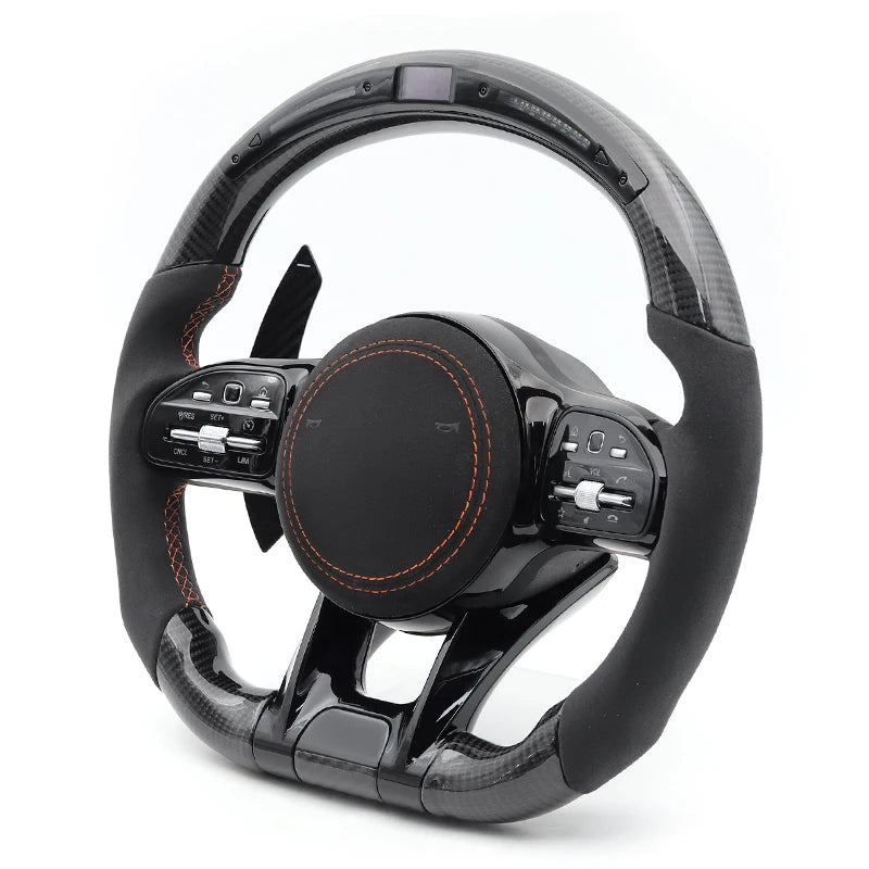 Sport LED Carbon Car Steering Wheel for Mercedes-Benz AMG w167 w177 w205 w206 w213 w217 w222 w223 x253 w290 w292 w463