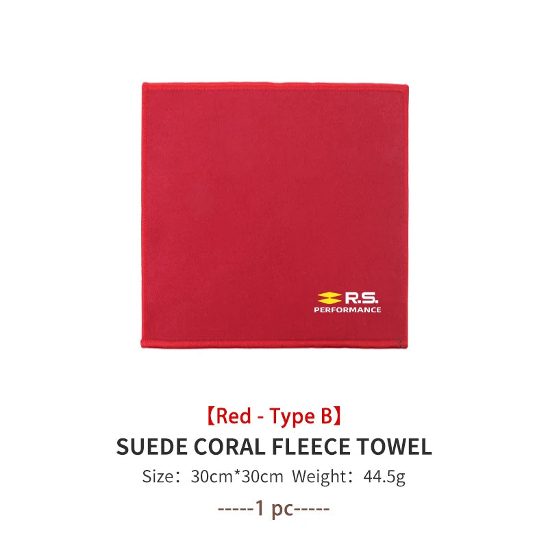 Super Absorbent Car Wash Coral Velvet Towel Cleaning Cloth For Renault Dacia RS Megan Scenic Logan Laguna Clio 3 4 Kadjar Espace