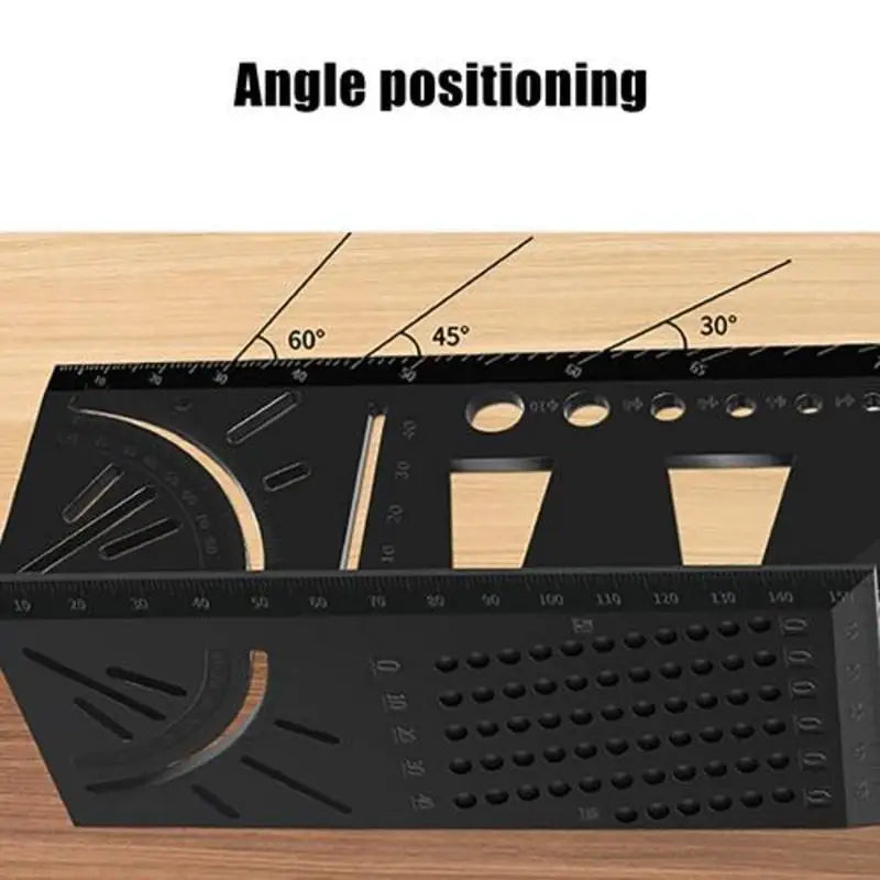 Woodworking Angle Ruler Lines Drawing Device 3D Mitre Angle Measuring Measure Tool with Gauge Protractor Locator