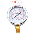 3500/200 PSI Pressure Gauge Dial Digital Pressure 0-14 Bar Vacuum Manometer 3/4 NPT for Water Pump Air Gas Water Fuel Liquid