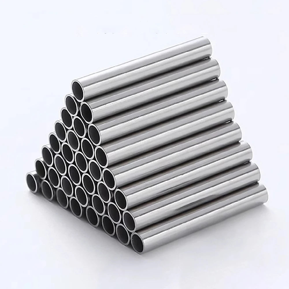 1pcs 304 Stainless Steel Round Capillary 100mm 200mm 300mm Long Seamless Straight Tube Pipe Wall Thick 2mm 2.5mm 3mm OD 16-325mm