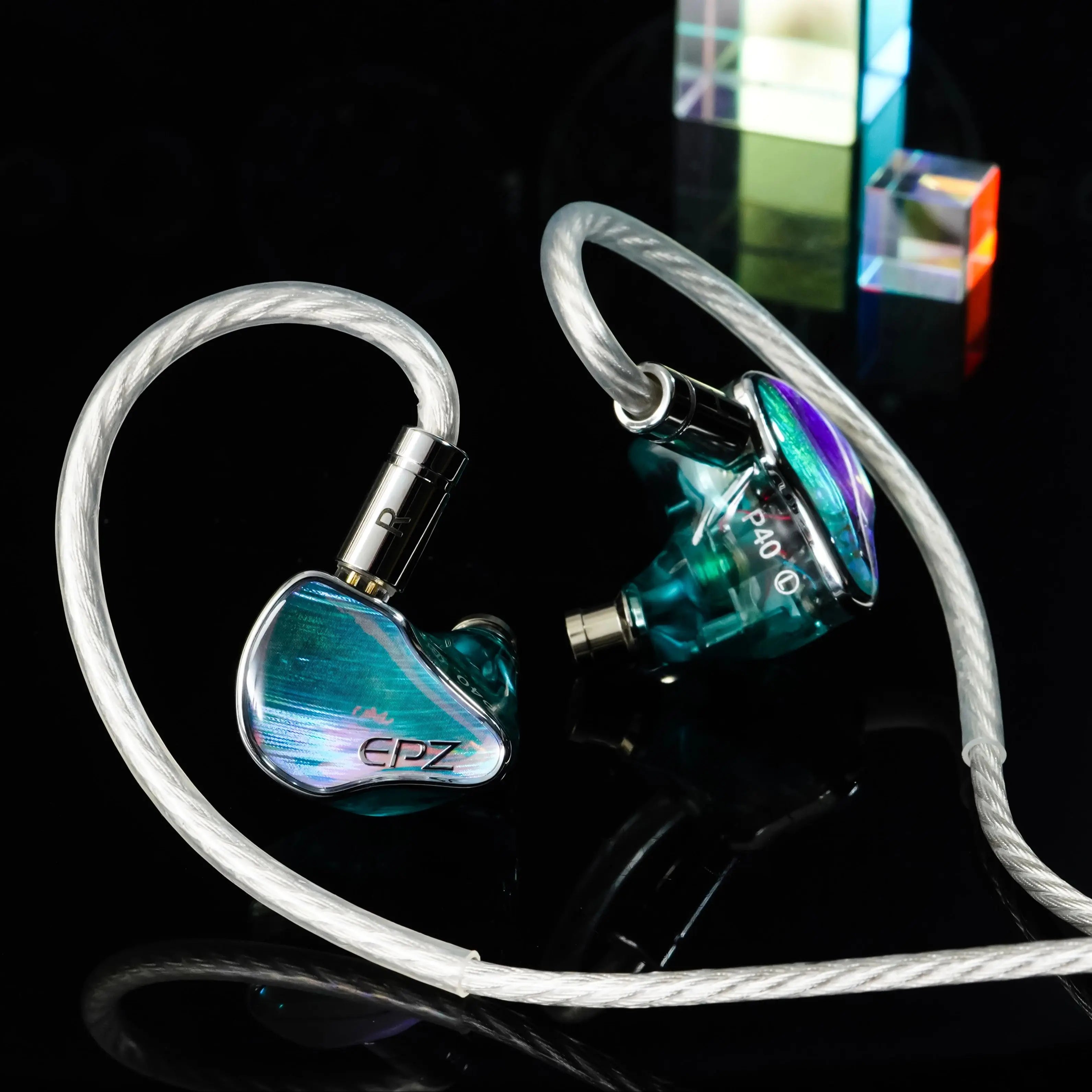 EPZ P40 Star Trails PZT Ceramic In-Ear Earphone HiFi Monitoring Wired Earphone 2DD+1Planar Hybrid Drivers Detachable IEMs Cable