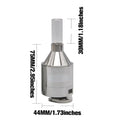 Retractable Walking Stick Aluminum Alloy Hand Grinder with Snuff Glass Bottle Funnel, Adjustable Design, Easy To Carry
