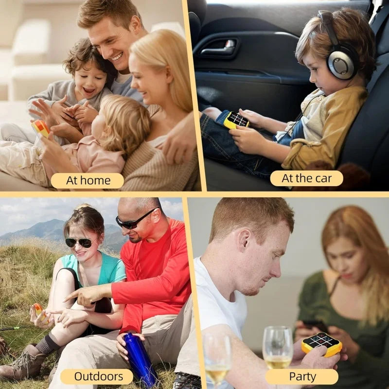 Portable Handheld Board Indoor Game Toy Classic Fingertip Toy Board Game Multifunctional Electronic Tic-Tac-Toe Board