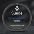 For Renault Clio Sandero Megane 2 Talisman Laguna Scenic kadjar Captur KWID Duster non-slip Leather Car Steering Wheel Cover