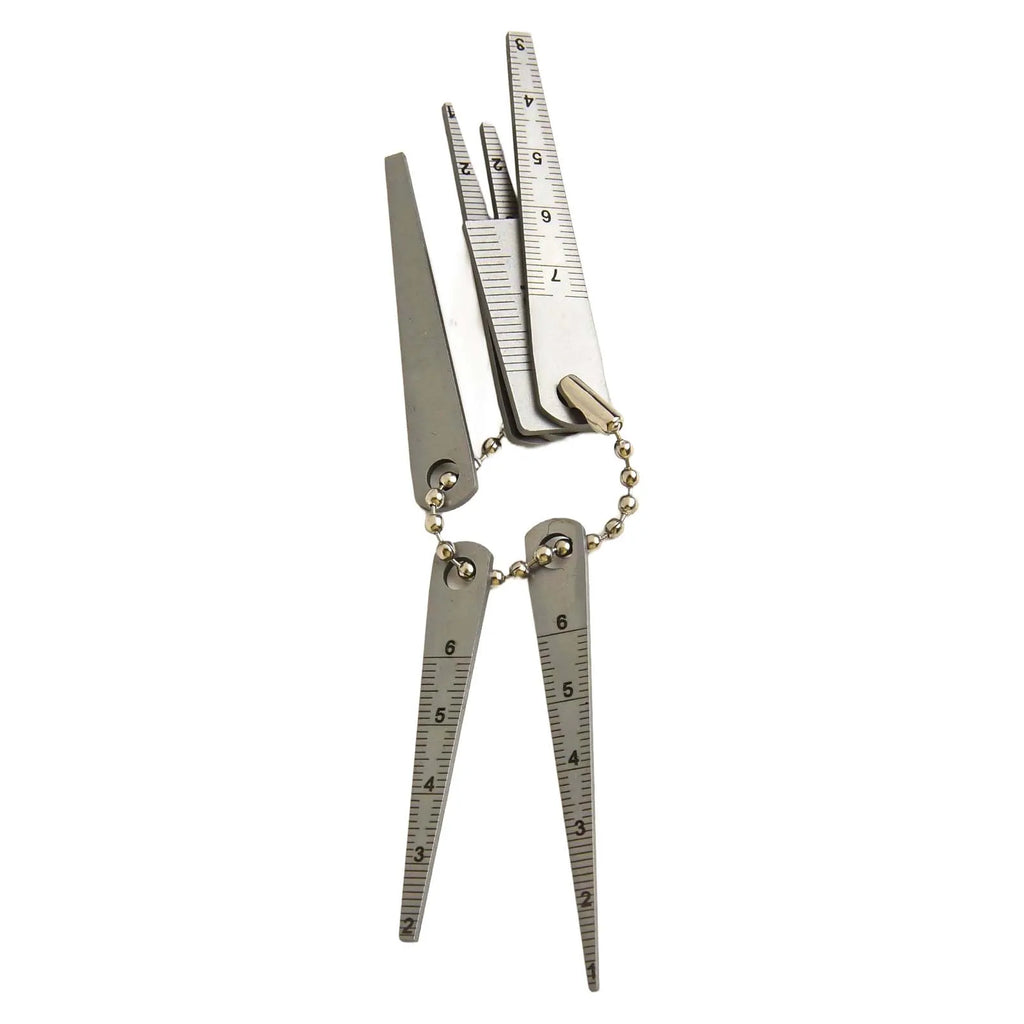Taper Gauge Measuring Tool 1-20mm Gap Gage Stainless Steel Welding Taper Feeler Gauge Rulers Hole Inspection Tools