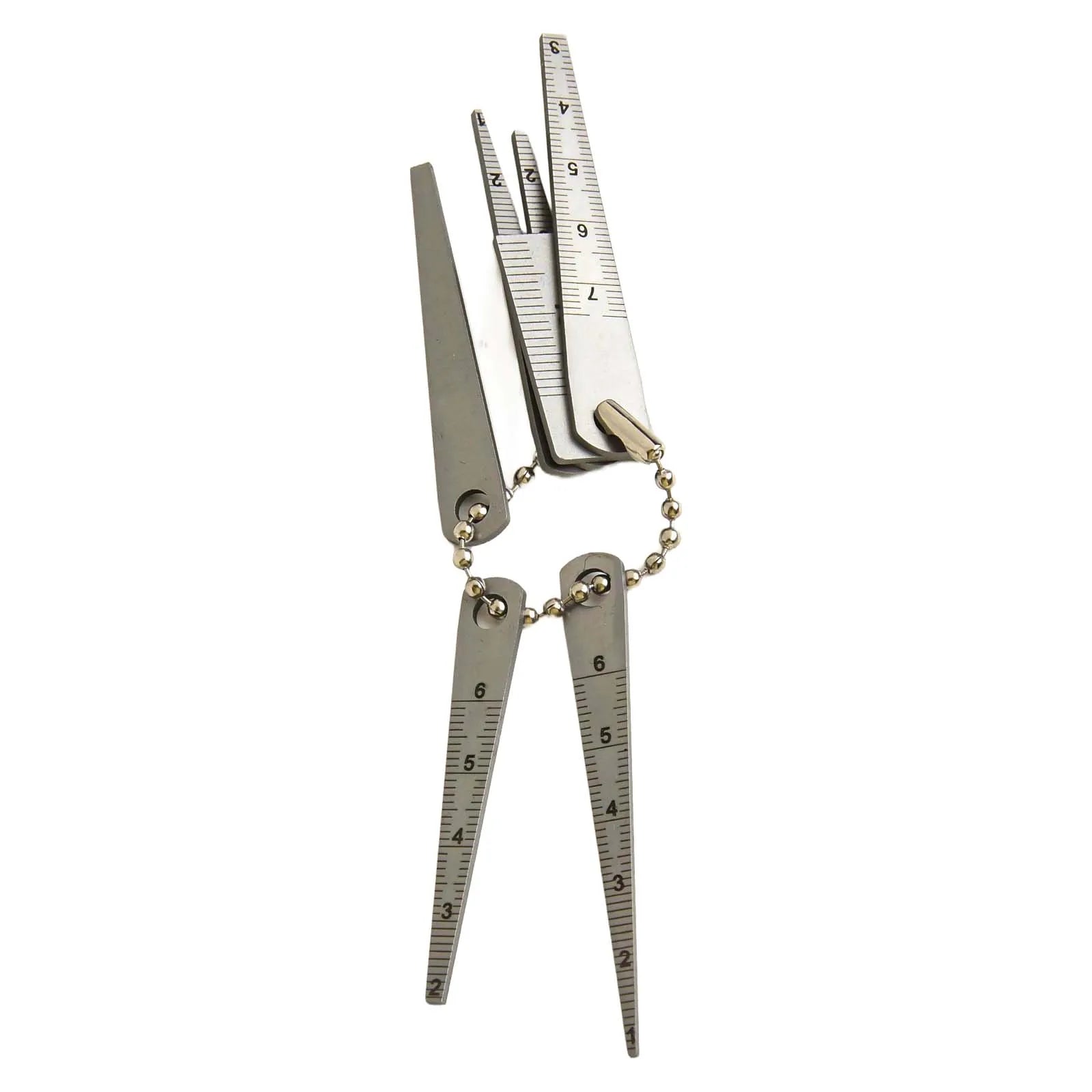 Taper Gauge Measuring Tool 1-20mm Gap Gage Stainless Steel Welding Taper Feeler Gauge Rulers Hole Inspection Tools
