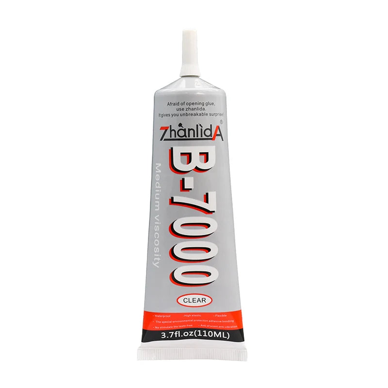 Zhanlida 15/50/110ml B7000 Glue Super Transparent Epoxy Resin B-7000 Adhesive for Phone Display Screen Fabric Jewelry Rhinestone