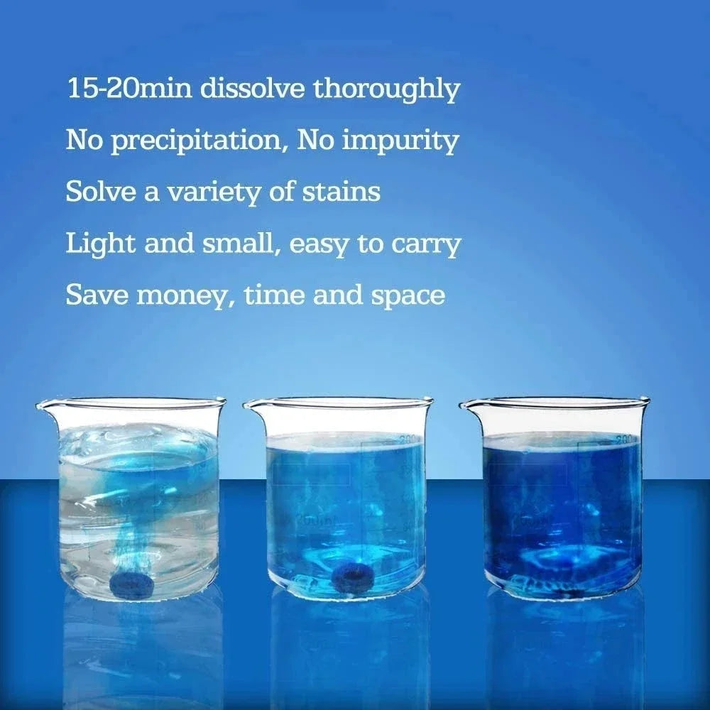 New Water Effervescent Glass Tablets for Cars Automotive Solid Cleaner Superconcentrate Anti-freeze and Degreasing Film