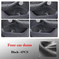 For BMW X3 iX3 2018 - 2025 Car Door Slot Storage Box Leather Protective Pad Cover Glove Box Storage Barrel Interior Accessories