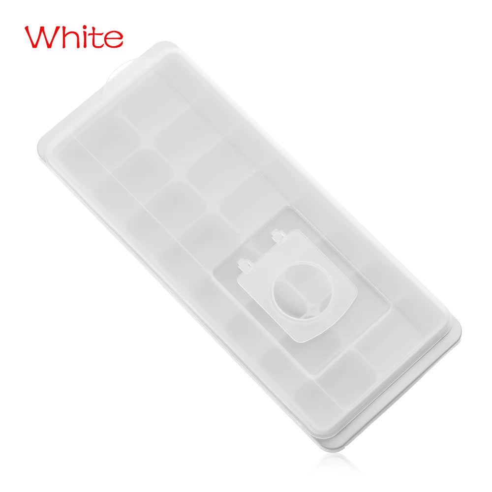 16 Cavity Jelly Freezer Kitchen Plastic Maker Box Ice Tray With Lid Jelly Freezer Cube Mold
