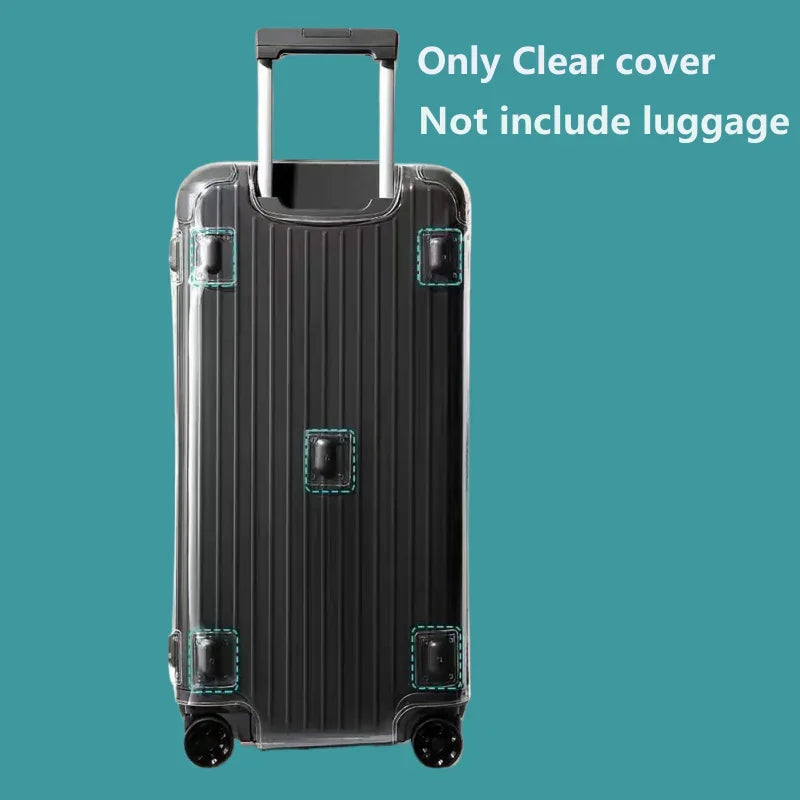 Luggage Covers for Rimowa Essential Trunk Plus 33inch Suitcase Protector PVC Clear Dustproof Case with Zipper Customized