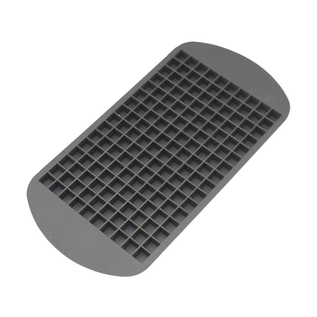 LMETJMA Silicone Mini Ice Cube Trays 160 Crushed Ice Cube Molds Easy Release Small Ice Cube for Chilling Whiskey Cocktail JT42