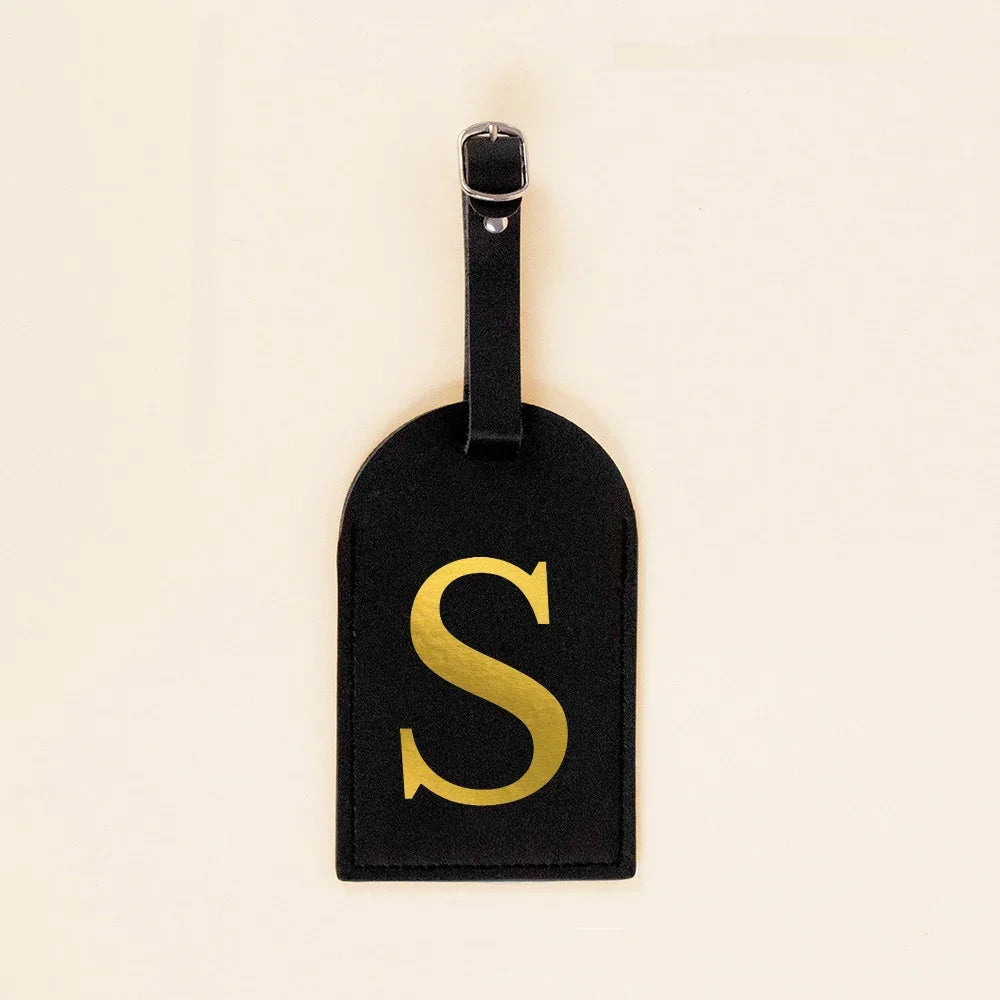 Initial Luggage Tags Handbag key Holders Travel Bag Key Wallets Label Tag Suitcase Identify Labels with Privacy Cover